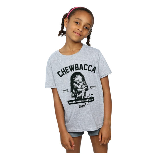 Li-cense Star wars meisjes collegiate chewbacca t-shirt UTBI1100_sportsgrey large