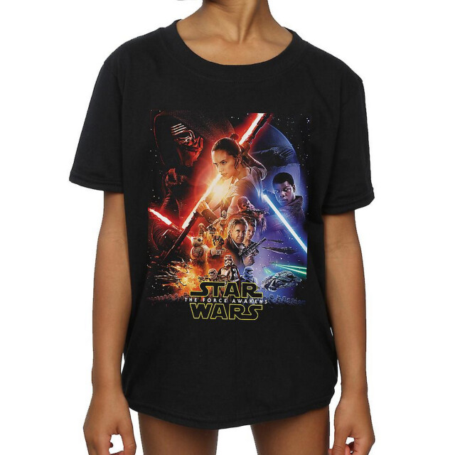 Li-cense Star wars: the force awakens meisjes poster katoen t-shirt UTBI1182_black large