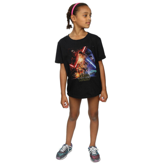 Li-cense Star wars: the force awakens meisjes poster katoen t-shirt UTBI1182_black large