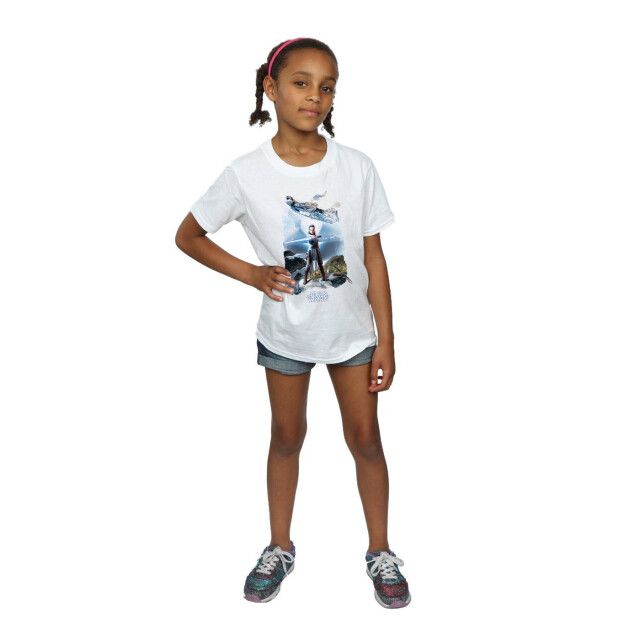 Li-cense Star wars: the last jedi meisjes rey millennium falcon katoenen t-shirt UTBI1282_white large