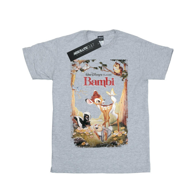 Li-cense Disney meisjes bambi retro poster katoen t-shirt UTBI12954_sportsgrey large