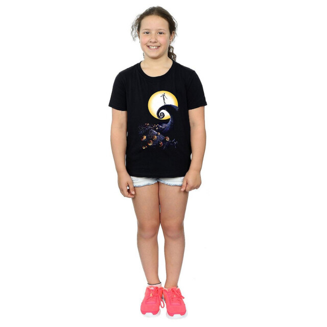 Li-cense Nightmare before christmas katoenen t-shirt kerkhof voor meisjes UTBI1448_black large