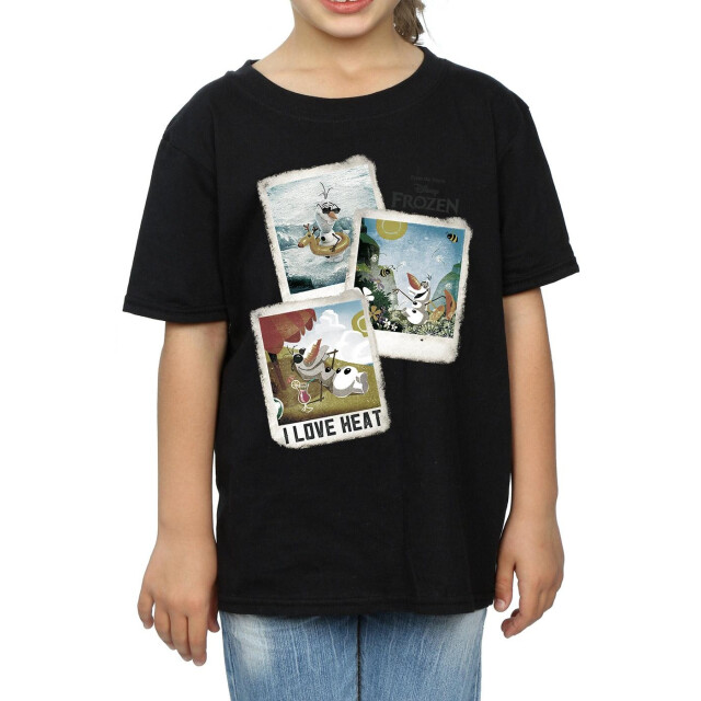 Li-cense Frozen meisjes olaf polaroid katoenen t-shirt UTBI1561_black large