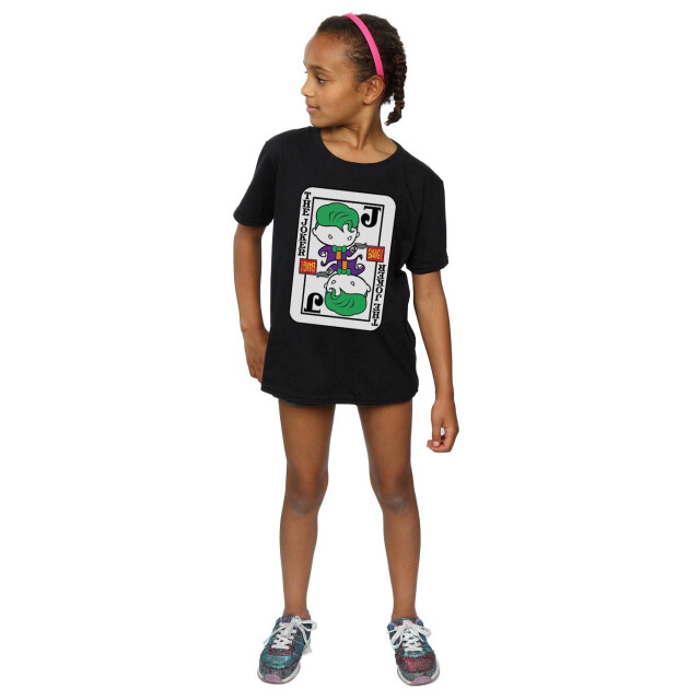 Li-cense Dc comics meisjes chibi joker speelkaart katoenen t-shirt UTBI12926_black large