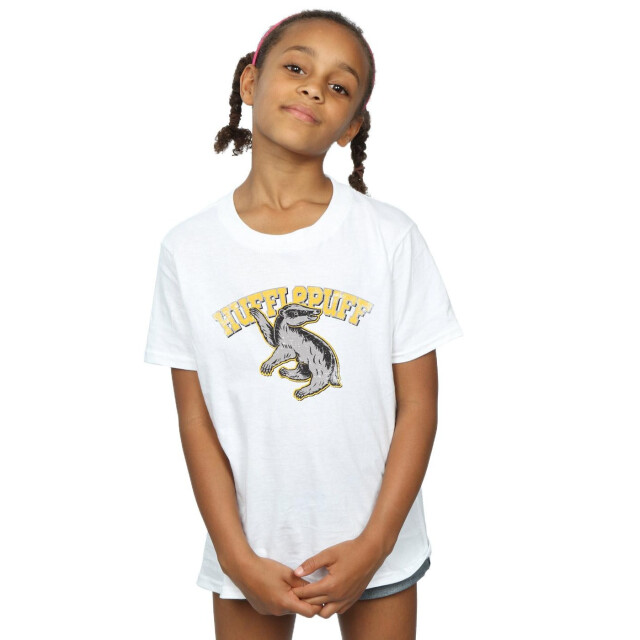 Li-cense Harry potter meisjes hufflepuff katoenen t-shirt UTBI1283_white large