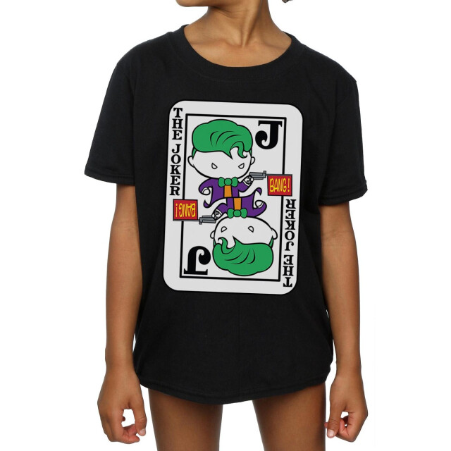Li-cense Dc comics meisjes chibi joker speelkaart katoenen t-shirt UTBI12926_black large