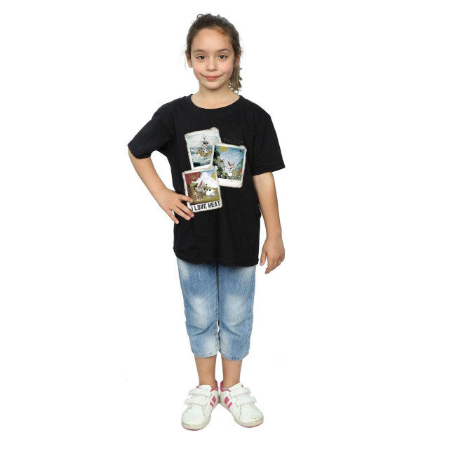 Li-cense Frozen meisjes olaf polaroid katoenen t-shirt UTBI1561_black large