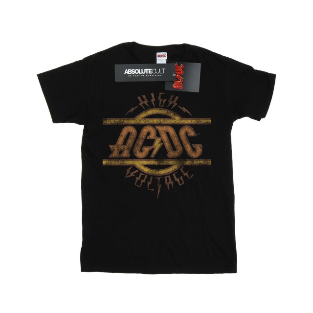 Li-cense Ac/dc katoenen t-shirt met vervormd logo voor meisjes UTBI3889_black large