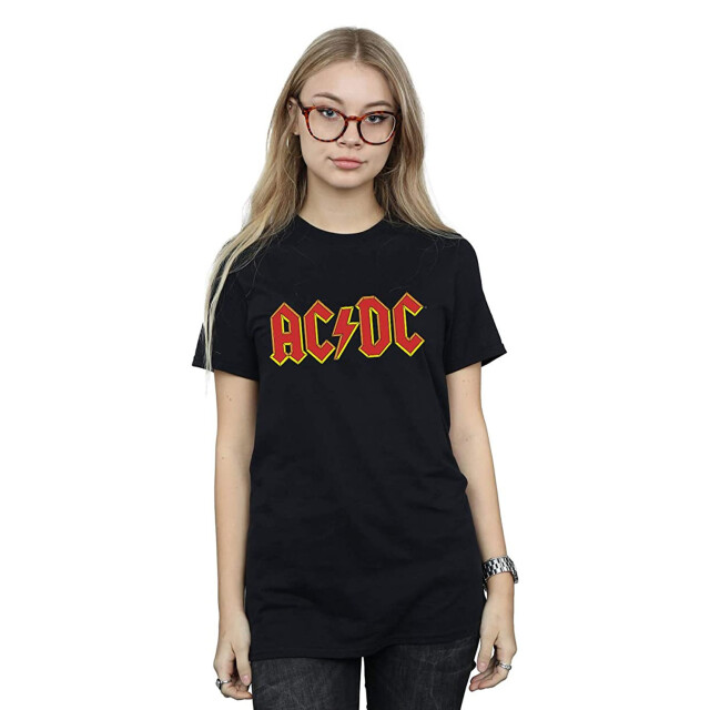 Li-cense Ac/dc katoenen t-shirt met logo voor meisjes UTBI425_black large