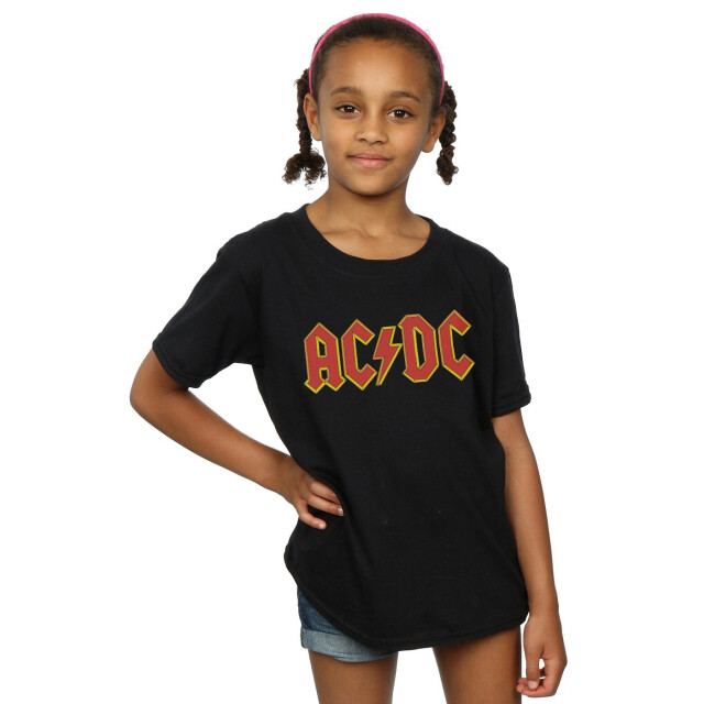 Li-cense Ac/dc katoenen t-shirt met logo voor meisjes UTBI425_black large
