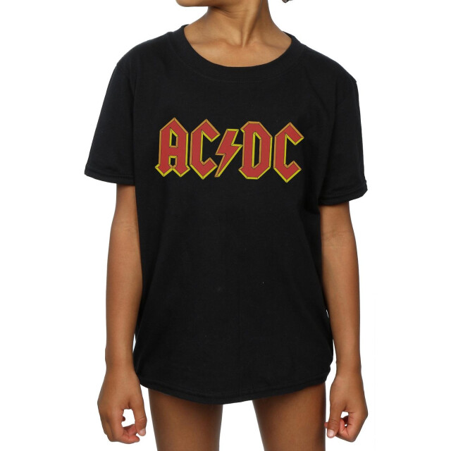 Li-cense Ac/dc katoenen t-shirt met logo voor meisjes UTBI425_black large