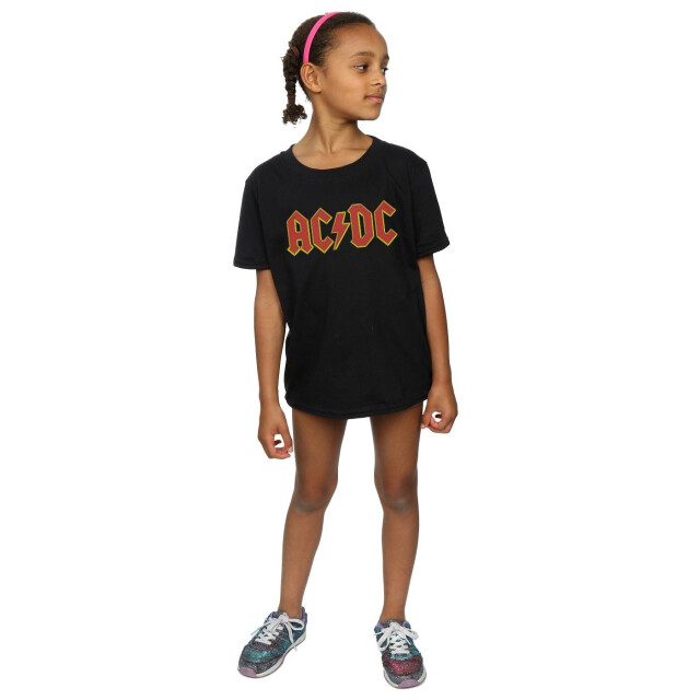 Li-cense Ac/dc katoenen t-shirt met logo voor meisjes UTBI425_black large