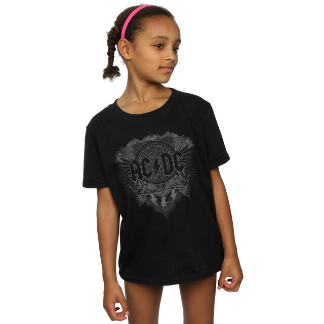 Li-cense Ac/dc meisjes ijs katoenen t-shirt UTBI520_black large