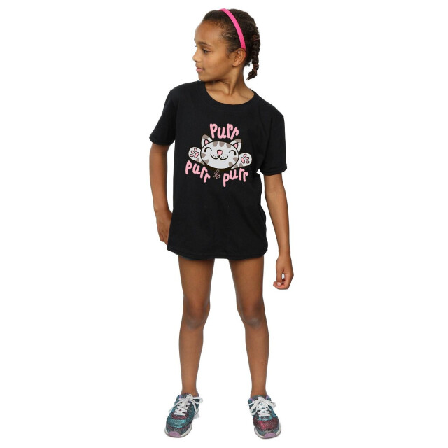Li-cense Big bang theory meisjes zacht kitty purr katoenen t-shirt UTBI8346_black large