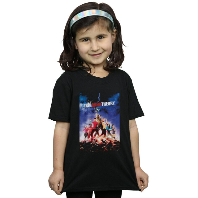 Li-cense The big bang theory katoenen t-shirt met poster van meisjesfiguur UTBI8426_black large