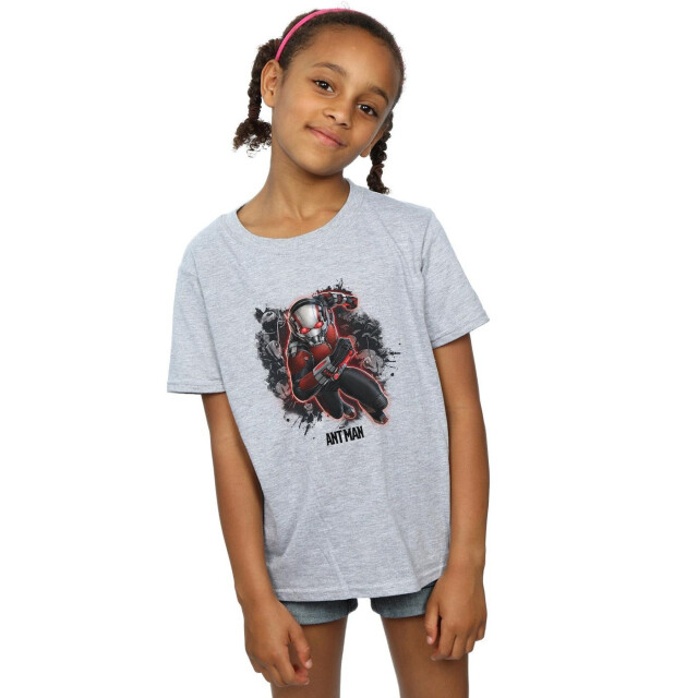 Li-cense Marvel meisjes ant-man mieren lopend katoenen t-shirt UTBI6853_sportsgrey large