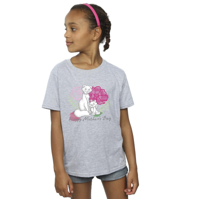 Li-cense Disney meisjes the aristocats moederdag katoenen t-shirt UTBI7497_sportsgrey large
