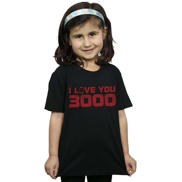 Li-cense Marvel meisjes avengers endgame i love you 3000 distressed katoenen t-shirt UTBI5517_black large