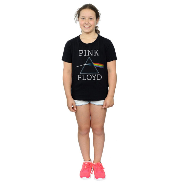 Li-cense Pink floyd meisjes donkere kant van de maan prisma katoenen t-shirt UTBI967_black large