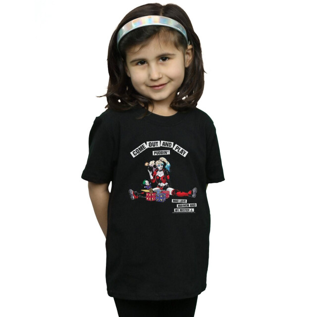 Li-cense Dc comics meisjes harley quinn kom uit en speel katoenen t-shirt UTBI9659_black large