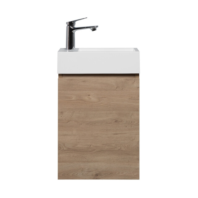 Badplaats Toiletmeubel angela 40 x 22 cm kastanje fonteinmeubel met 3180994 large