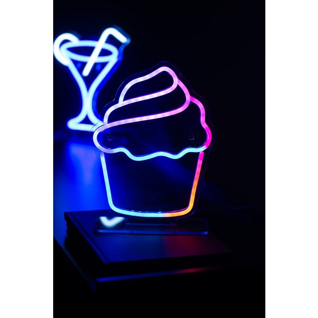 Leitmotiv neon light colour changing cupcake - 3062265 large