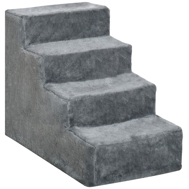 4goodz Pawhut huisdiertrede 4-traps hondentrap afneembare bekleding 3155931 large