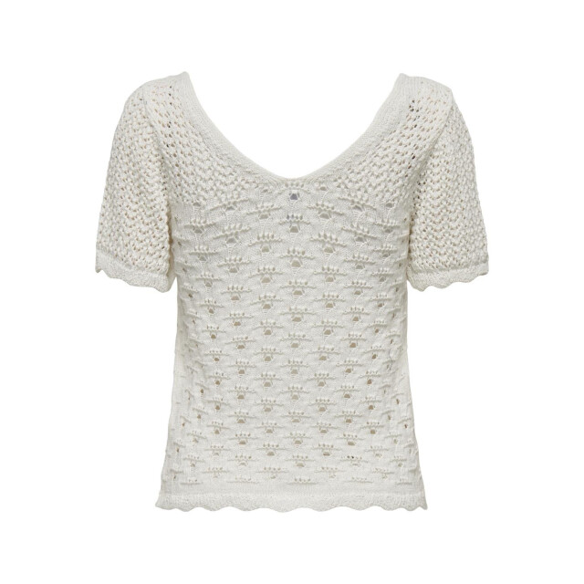 Only Onlbecca life ss v-neck top knt 15318713 large