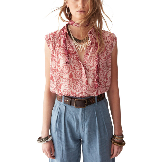 Maison Hotel Lea blouse pink martini Lea blouse pink mart large