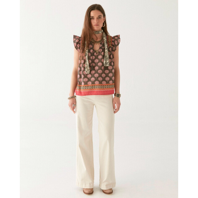 Maison Hotel Charlize blouse mondrian Charlize blouse Mond large