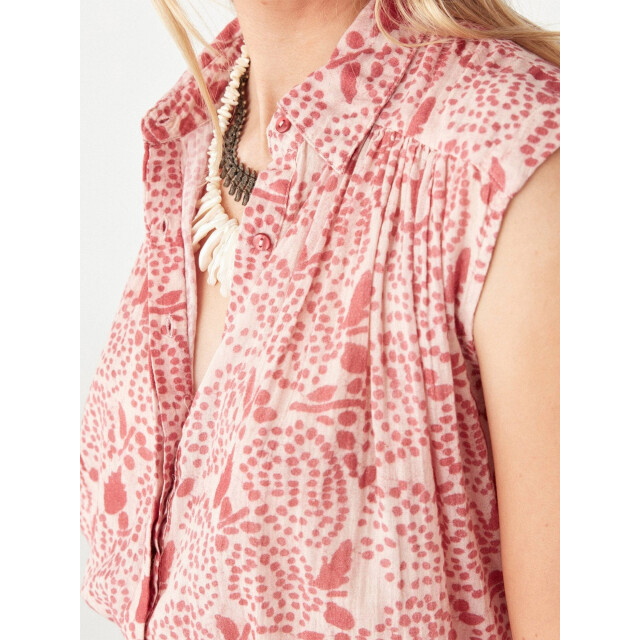 Maison Hotel Lea blouse pink martini Lea blouse pink mart large