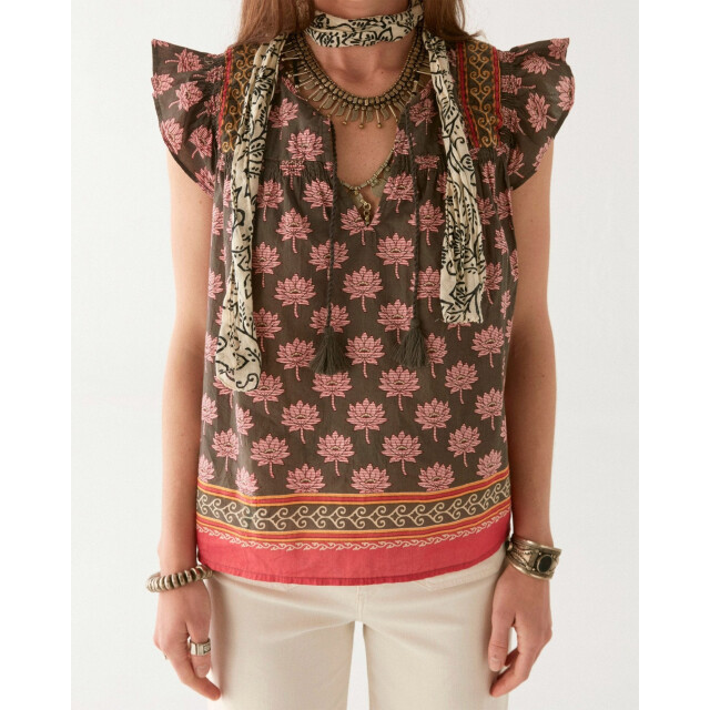 Maison Hotel Charlize blouse mondrian Charlize blouse Mond large