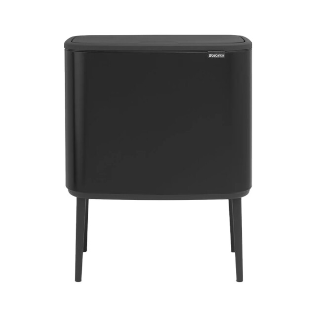 Brabantia Bo touch bin afvalemmer 3 x 11 liter matt black 316067 large