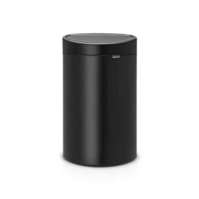 Brabantia Touch bin recycle afvalemmer 10 + 23 liter matt black 129544 large