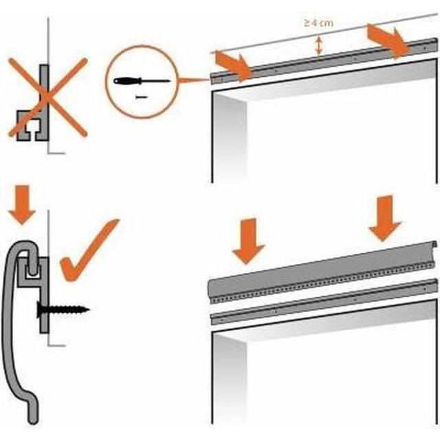 Vliegengordijnenexpert Vliegengordijn hulzen wit- 100 x 240 100 x 240 cm op het kozijn 8718885000108 large