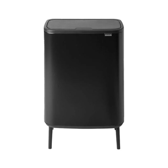 Brabantia Bo touch bin hi afvalemmer 2 x 30 liter matt black 130625 large