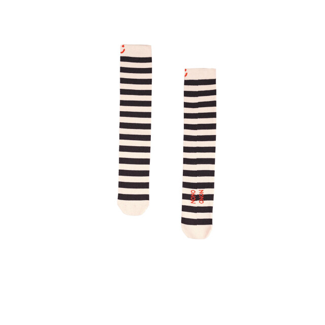 NoNo Zomer kniekousen meisjes wit gestreept riley N502-5900-020 large