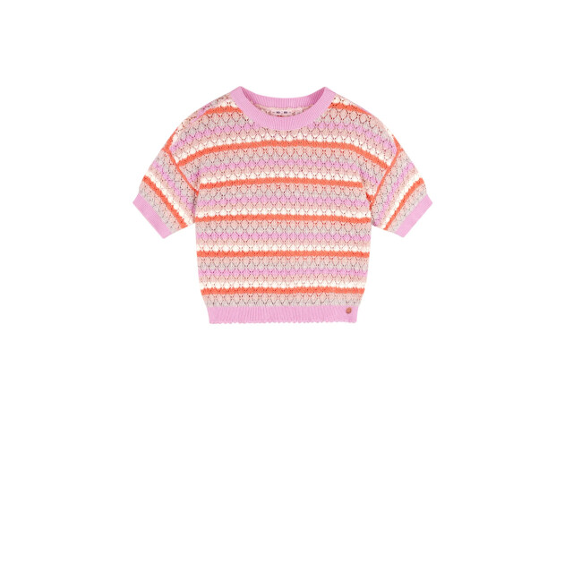 NoNo Zomer sweater meisjes bubblegum crochet gebreid keya N502-5304-272 large