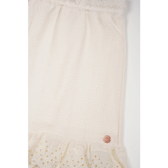NoNo Zomer short meisjes wit jersey sara N503-5613-020 large