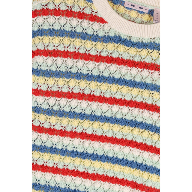 NoNo Zomer sweater meisjes wit crochet gebreid keya N502-5304-020 large