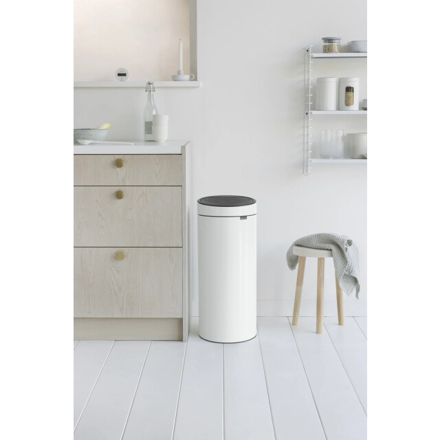 Brabantia Touch bin afvalemmer 30 liter white 115141 large
