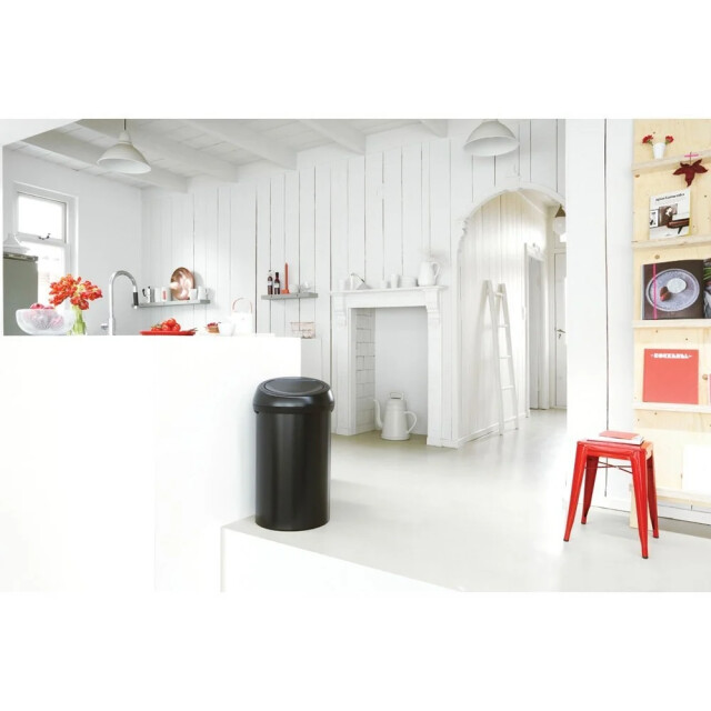 Brabantia Touch bin afvalemmer 60 liter moonlight black 128981 large