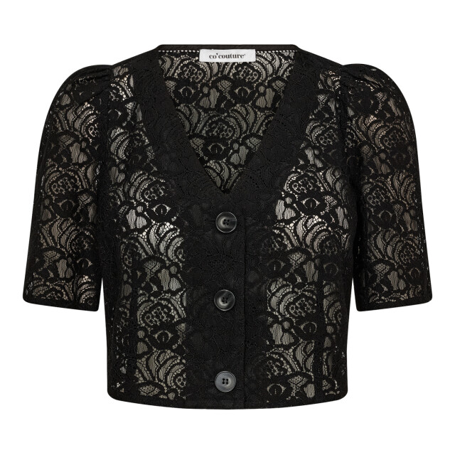 Co'Couture Cc leroy lace crop top CC Leroy Lace Crop Top/96 Zwart large
