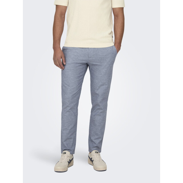 Only & Sons onsmark tap 0011 cotton linen pant 22024937 flint 05519.938.0010 large