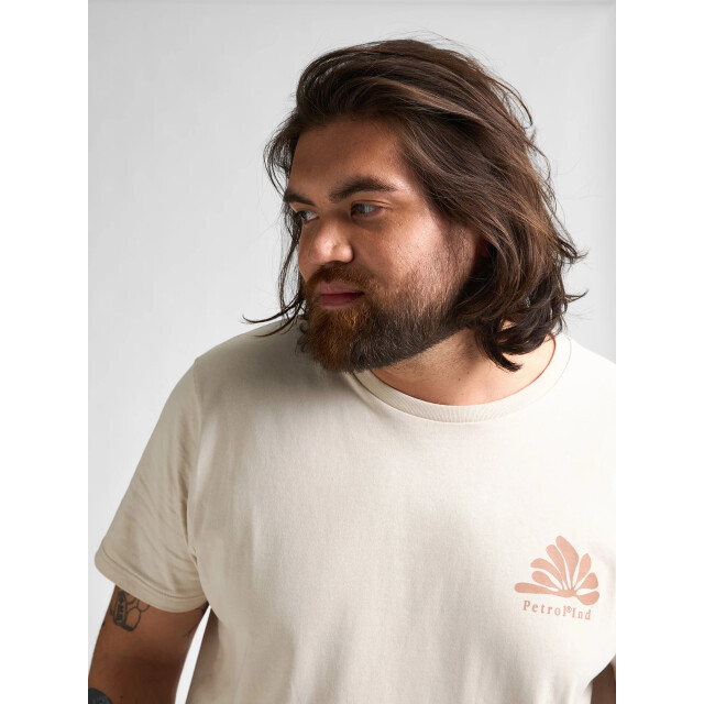 Petrol Industries Heren shirt- m-1050-tsr6210 0112 seashell Petrol M 1050 TSR6210 0112Seashell large