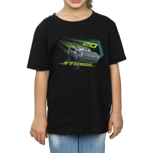 Li-cense Disney meisjes cars jackson storm katoenen t-shirt UTBI12325_black large