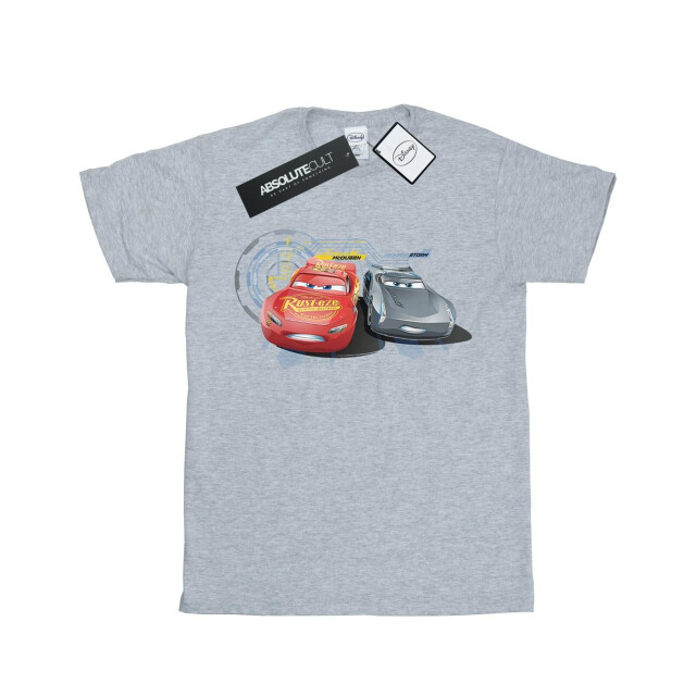 Li-cense Disney meisjes cars bliksem vs storm katoenen t-shirt UTBI12536_sportsgrey large