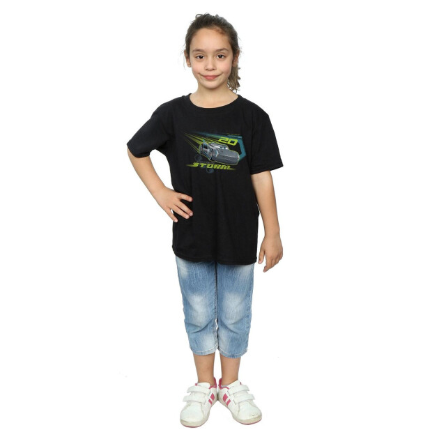 Li-cense Disney meisjes cars jackson storm katoenen t-shirt UTBI12325_black large