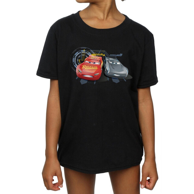 Li-cense Disney meisjes cars bliksem vs storm katoenen t-shirt UTBI12536_black large