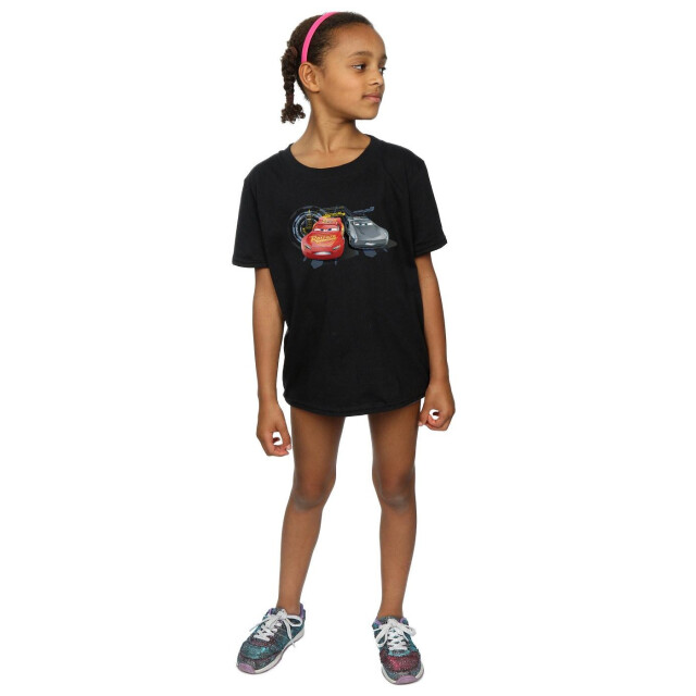 Li-cense Disney meisjes cars bliksem vs storm katoenen t-shirt UTBI12536_black large